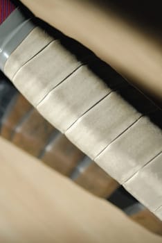 Close-up of two tennis rackets