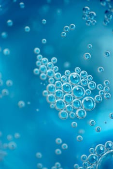 Close-up of bubbles in soda