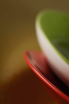 Close-up of a bowl on a plate