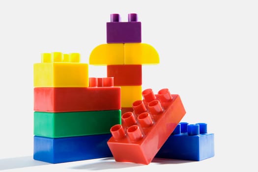 Close-up of plastic block toys