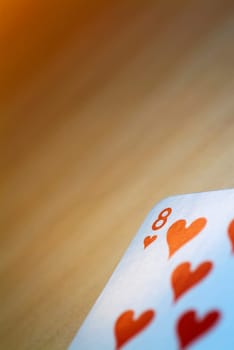 Close-up of a paying card