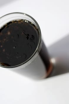 Close-up of a glass of a cola