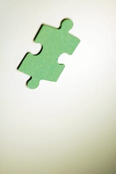 Close-up of a jigsaw piece