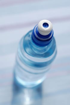 High angle view of a water bottle