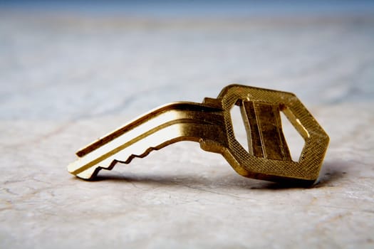 Close-up of a broken key
