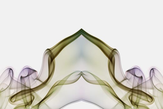 Close_up of multi_colored smoke