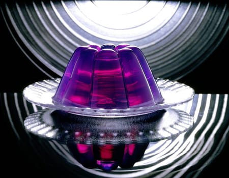 Close-up of gelatin dessert in a plate