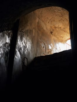 Prison cell in a castle, Castillo de San Felipe, Cartagena, Colombia