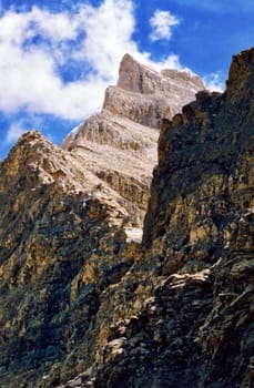 Low angle view of mountains