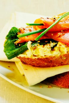 Close-up of a sandwich