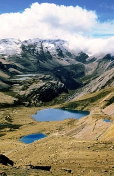 Pond in a valley