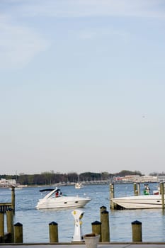 Boats in water, Annapolis, Maryland, USA