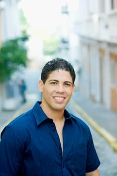 Portrait of a young man smiling