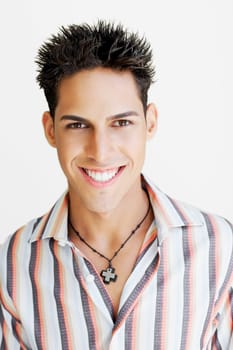 Portrait of a young man smiling