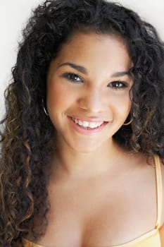 Portrait of a young woman smiling