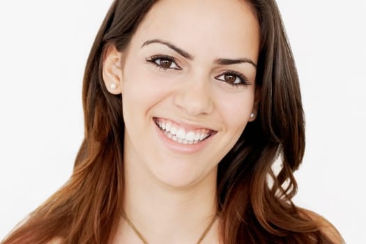 Portrait of a young woman smiling
