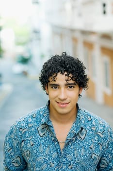 Portrait of a young man smiling