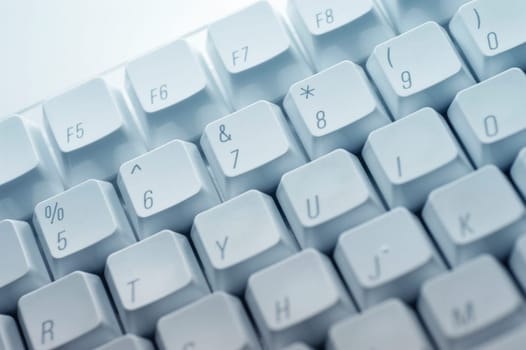 Computer keyboard, close-up