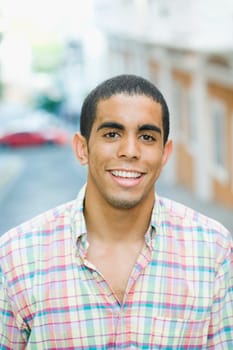 Portrait of a young man smiling