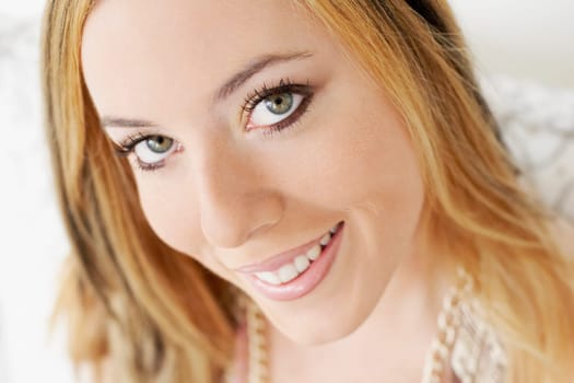 Portrait of a young woman smiling