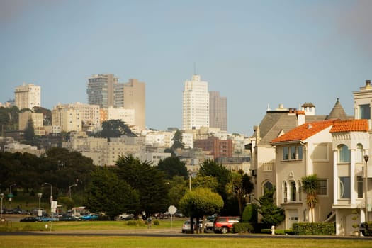 Buildings in a city, California, USA