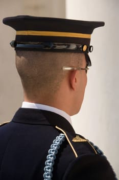 Close-up of an honor guard