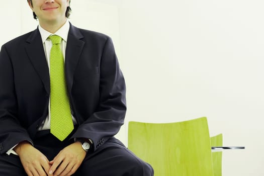 Close-up of a businessman smiling