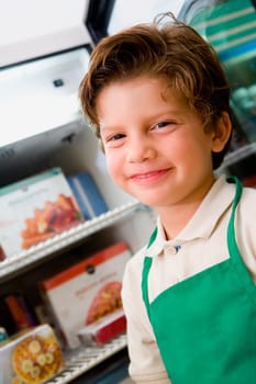 Portrait of a boy smiling