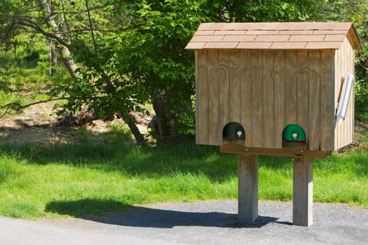 Birdhouse on the roadside