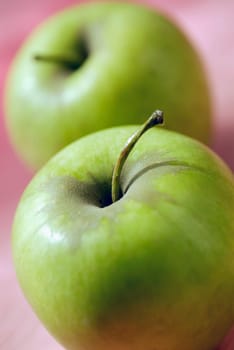 Close-up of two apples