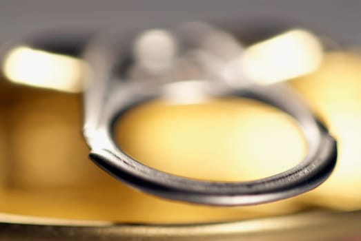 Close-up of the lid of a can