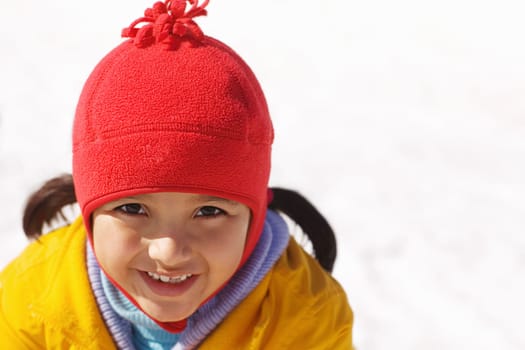 Portrait of a girl smiling