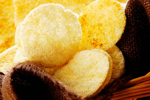 Close-up of bread in a basket