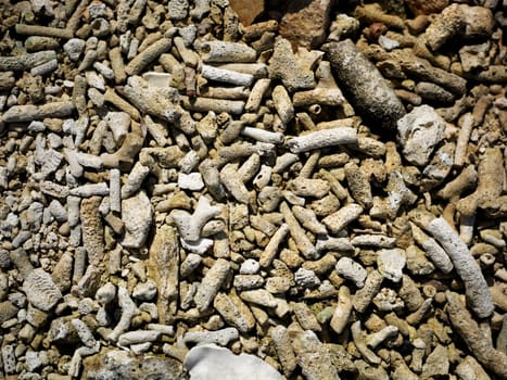 High angle view of stones
