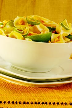 Close-up of a bowl of pasta