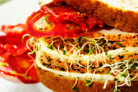 Close-up of a sandwich