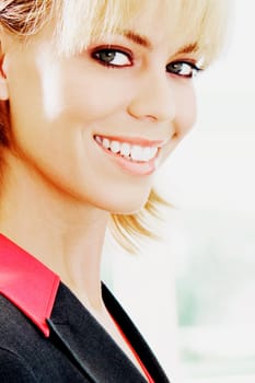 Portrait of a young woman smiling