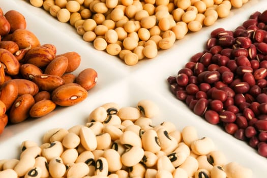 Close_up of assorted beans