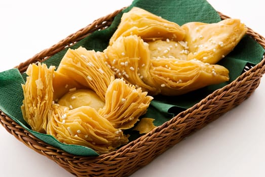 Pastelito in a basket
