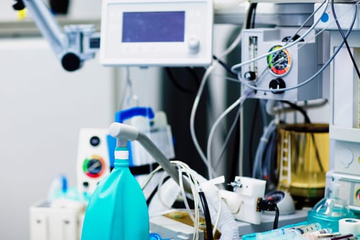 Ventilator in an operating room