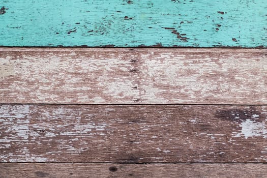 Vintage wood background with peeling paint. Vintage beach wood background - Old weathered wooden plank painted
