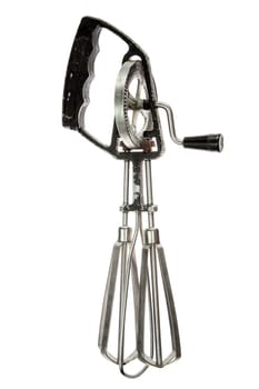Hand held manual mixer, isolated on white background