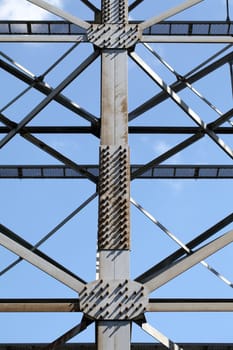 Detail of steel framework