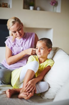 Mother and daughter spending time together