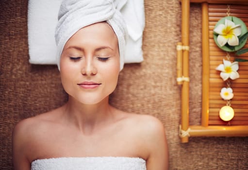 Young woman at beauty salon