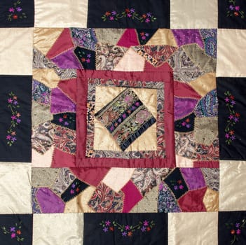 a patchwork background with different patterns