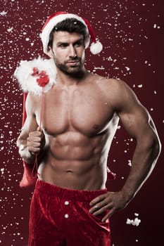 Santa claus with christmas presents