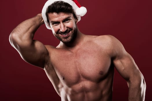 Portrait of sexy santa claus