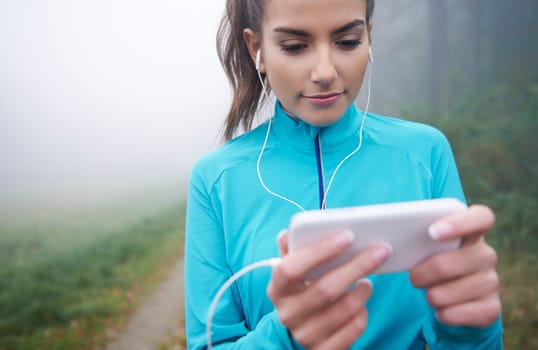 Morning run with my favorite songs