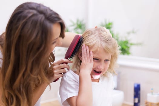 Mom stop! It hurts so much!